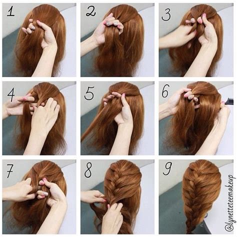 Learning how to double french braid your own hair. hairstyles for long hair braids steps - Google Search ...