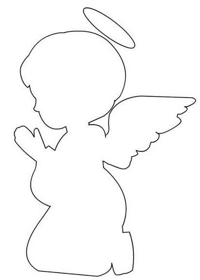 Angel Praying Silhouette Template Oh My First Communion