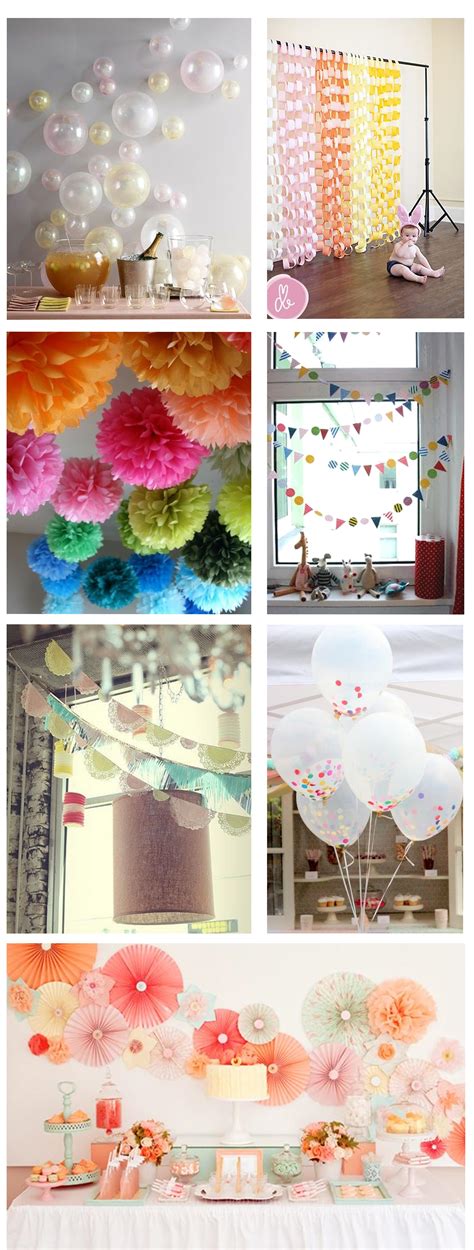 Ideas For Home Made Party Decorations My Thrifty Life By Cassie Fairy