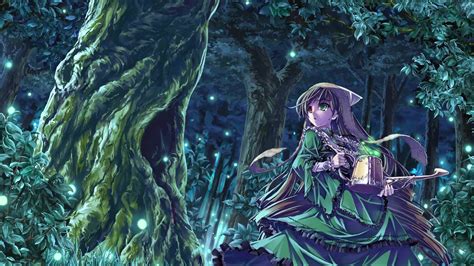 Anime Girl In Forest Live Wallpaper Free Desktophut