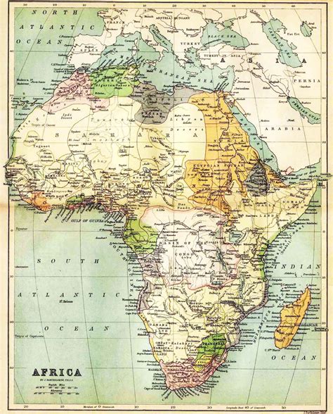 19th Century Africa Map Australia Map