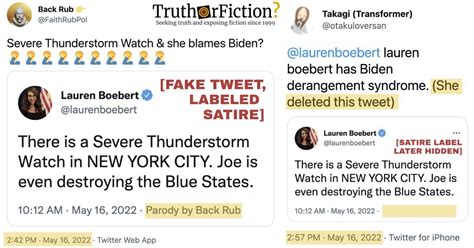 Lauren Boebert Severe Thunderstorm Watch Tweet Truth Or Fiction