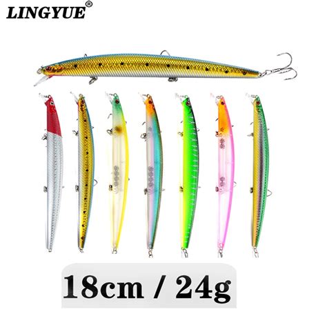1pcs Fishing Lures 7 Colors Available Hard Baits 18cm24g Minnow Bait