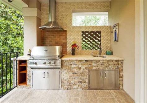 inspirasi aneka desain dapur outdoor cantik  keren dapur modern