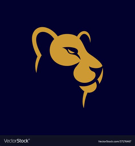 Lioness Logo Design Royalty Free Vector Image Vectorstock