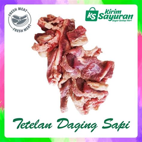 Jual Tetelan Daging Sapi Segar 500 G Shopee Indonesia