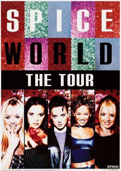Spice Girls Spice World Tour Rare Music Poster