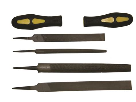 6-Piece Professional File Set with 2 Large Handles