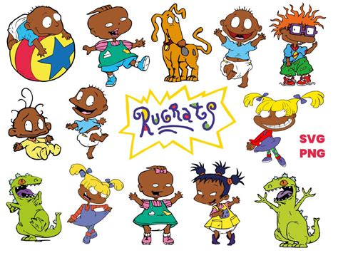 Svg Angelica Pickles African American Rugrats Svg Silhouette Cut File