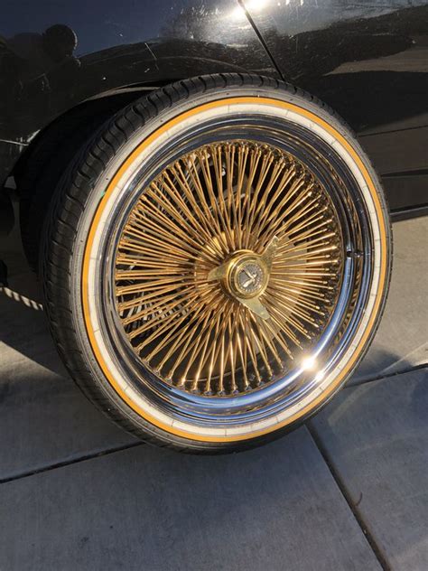 22 Inch Gold Wire Wheel Zenith Dayton Vogue For Sale In