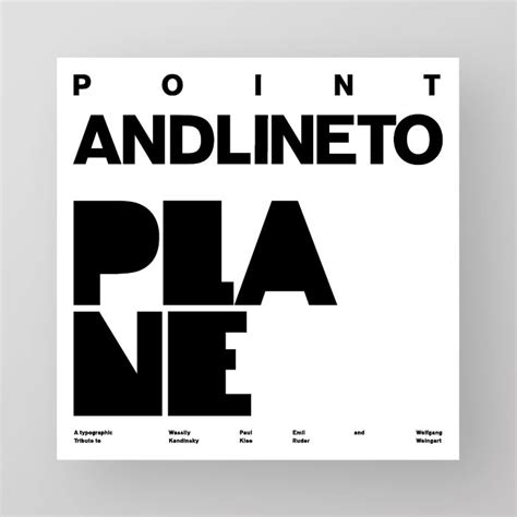 Point And Line To Plane Book Cover Behance