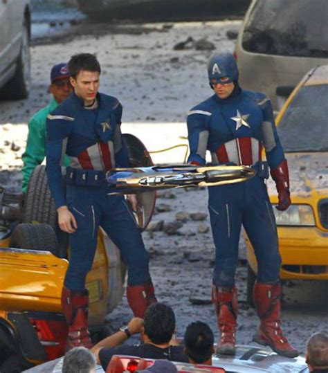 Chris Evans Captain America And His Stunt Double Sam Hargrave In 2020
