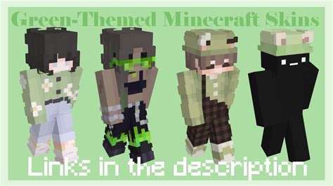Aesthetic Green Minecraft Skins 🍐 Links In The Description Youtube