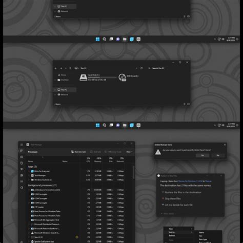 Pure Black Blue Theme For Windows 11 22h2 Cleodesktop