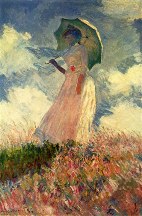 Claude Monet Mujer Con Sombrilla Estudio