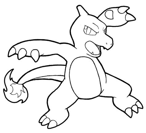 20 pikachu coloring pages are not satisfied you? #005 Ash's Charmeleon by realarpmbq on DeviantArt