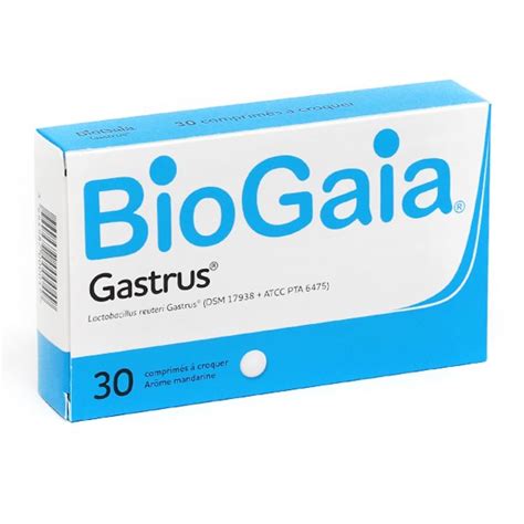 Biogaia Gastrus Comprimés à Croquer Lactobacillus Reuteri Probiotique