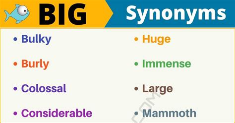 Another Word For Big 100 Synonyms For Big With Example Sentences