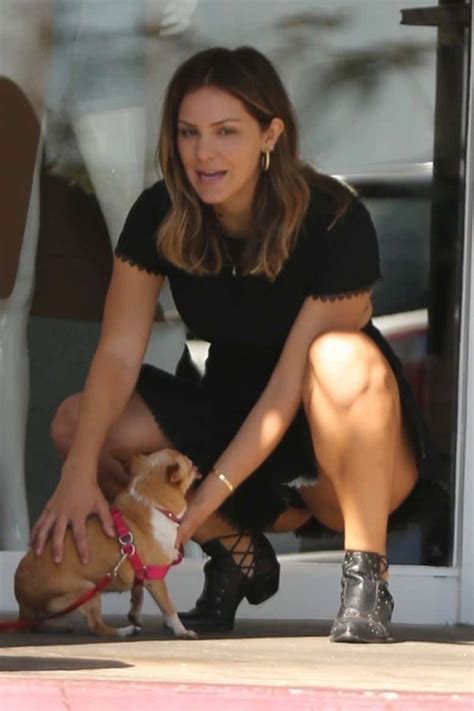 Katharine Mcphee Up Skirt Playing With Her Dogs Celebzz
