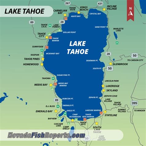 Lake Tahoe Fish Reports And Map