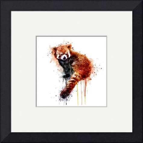 Red Panda By Marian Voicu Panda Painting Panda Art Surreal Collage