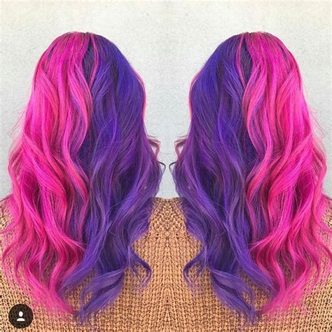 31 Brave Pink And Purple Hair Looks With Video Tutorial Split Dyed