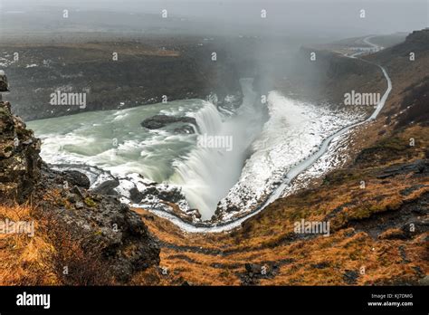 Gullfoss Waterfall Golden Falls One Of Icelands Most Popular
