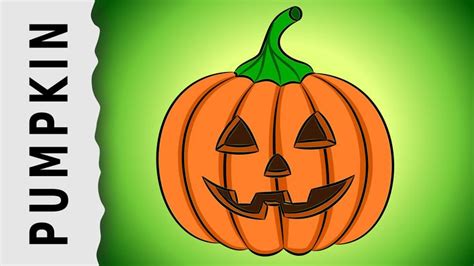How To Draw A Halloween Pumpkin Easy Step By Step Halloween Kürbis