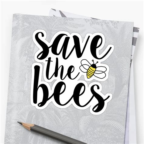 Save The Bees Stickers By Lolosenese Redbubble