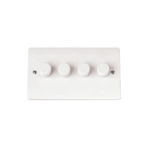 Cma148 4 Gang 2 Way 250 Watt Dimmer Light Switch Brilliant White