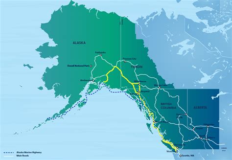 North To Alaska Maps Inside Passage Travel Alaska