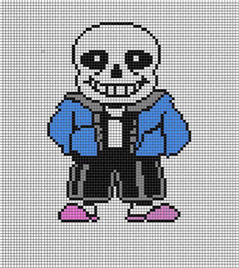 Pixel art gallery pixel art subreddit. A pixel art grid for Sans the skeleton from Undertale in ...
