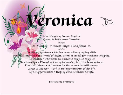 Veronica Veronica Name Meaning Personal Integrity Name Games What Is Your Name Hail Mary