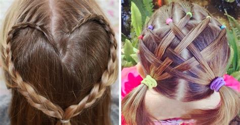 79 Imagenes Peinados Faciles Con Trenzas Lazo Para Niñas Fotos