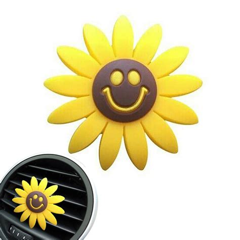 car sunflower vent clips sunflower vent clip with aroma card slot sunflower car accessories air