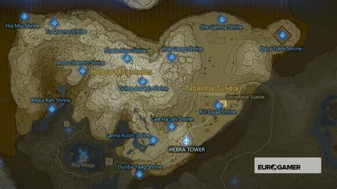 Zelda Breath Of The Wild Shrine Locations Shrine Maps For All Regions