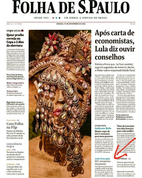 André Roncaglia 🌎📉 On Twitter Destaque De Capa Na Edição De Hoje Da Folha De Spaulo Próximo