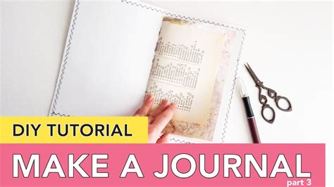 How To Make A Journal Part 3 Diy Tutorial Youtube