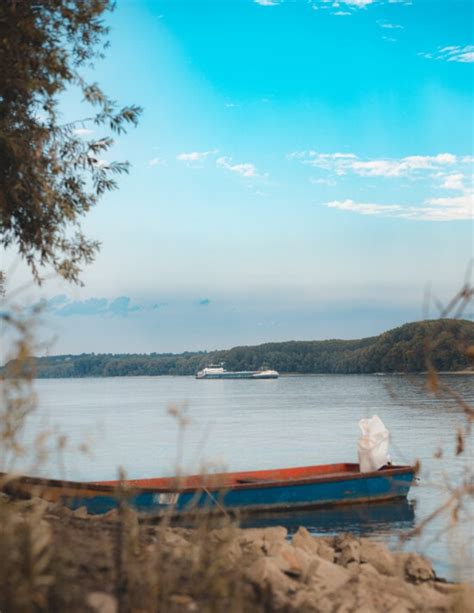 Free Picture River Boat Riverbank Shore Landscape Water Dawn