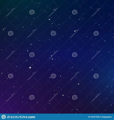 Starry Sky Color Background Infinity Of Universe Dark
