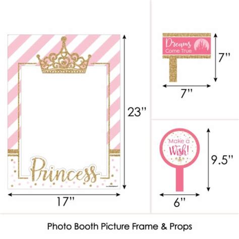 Big Dot Of Happiness Little Princess Crown Birthday Party Photo Booth