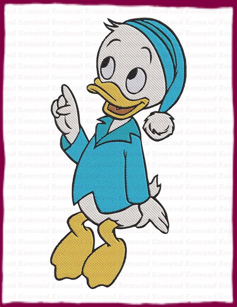 Dewey Ducktales Fill Embroidery Design 2 Instant Download Etsy