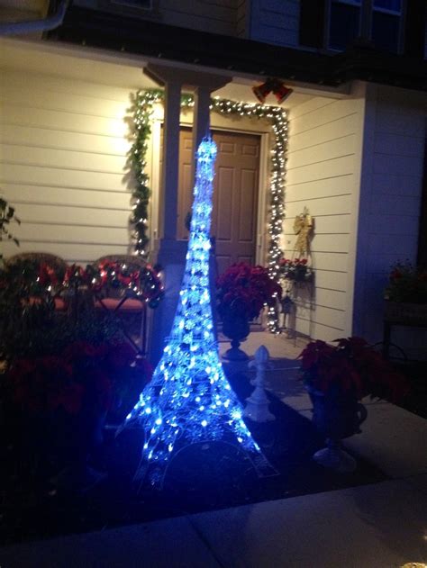 Outdoor 68 Fully Lit Eiffel Tower Holiday Decor Holiday Christmas