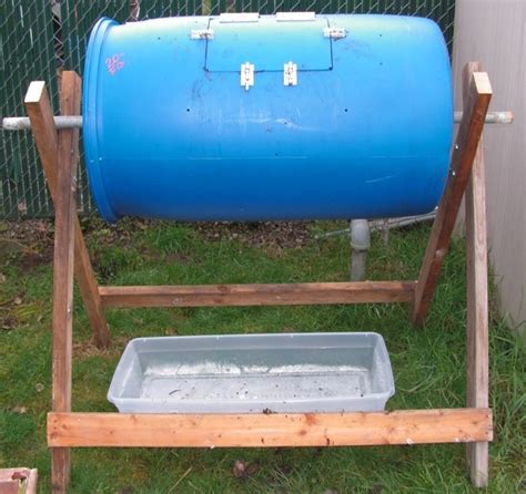Diy Compost Tumbler Made From A 55 Gallon Food Grade Barrel Backyard