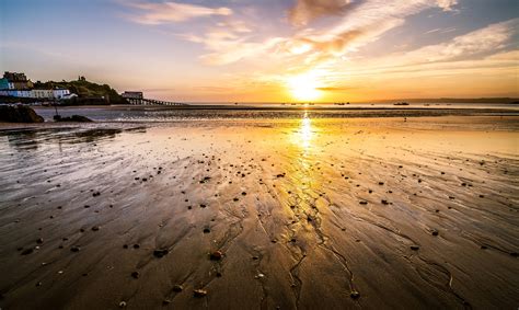 Free Picture Sea Sand Beach Seashore Water Sunset Sun