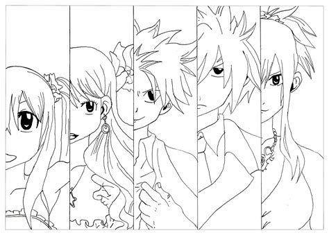 Anime Coloring Pages Fairy Tail