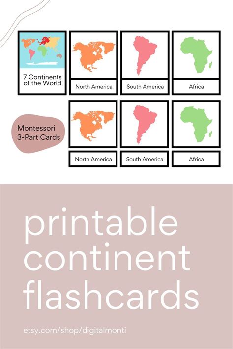 Geography Activities 7 Continents Home Learning Card Downloads