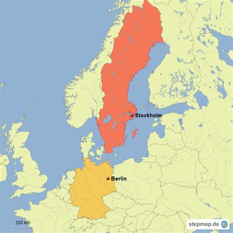Stepmap Schwedendeutschland Landkarte Für Deutschland