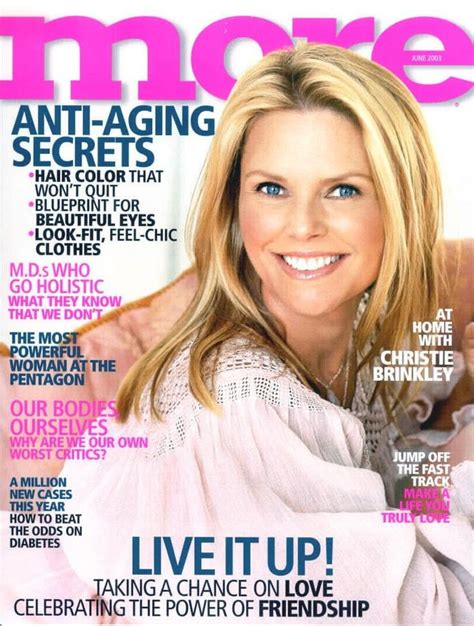 More Magazine June 2003 Cover Various Covers Christie Brinkley