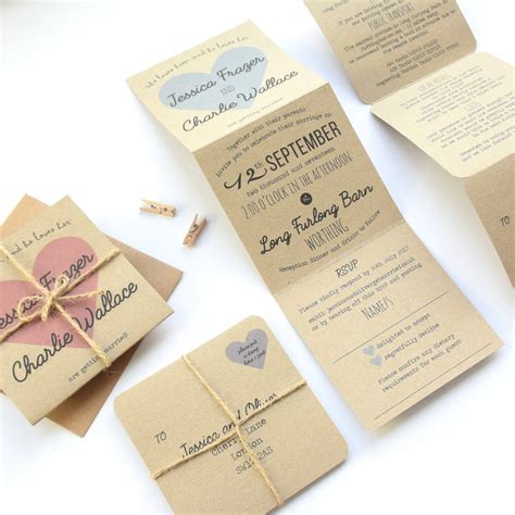 Culturatudela Recycled Paper Invitations Wedding
